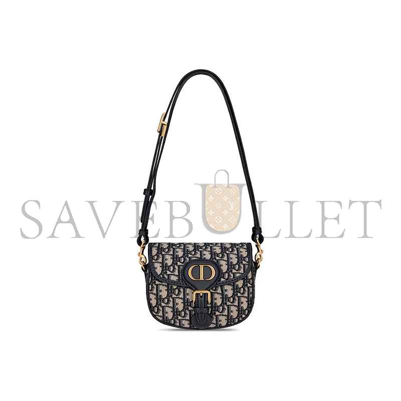 DIOR OBLIQUE BOBBY FLAP BLUE M9317UTZQ-M928 (18*15*5.7cm)